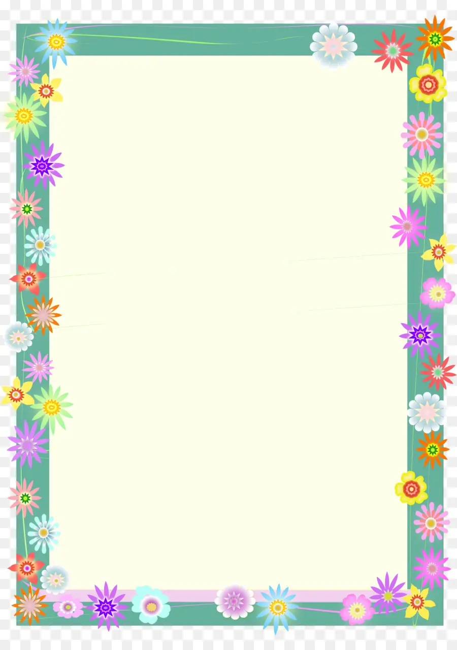 Bordure Florale，Fleurs PNG