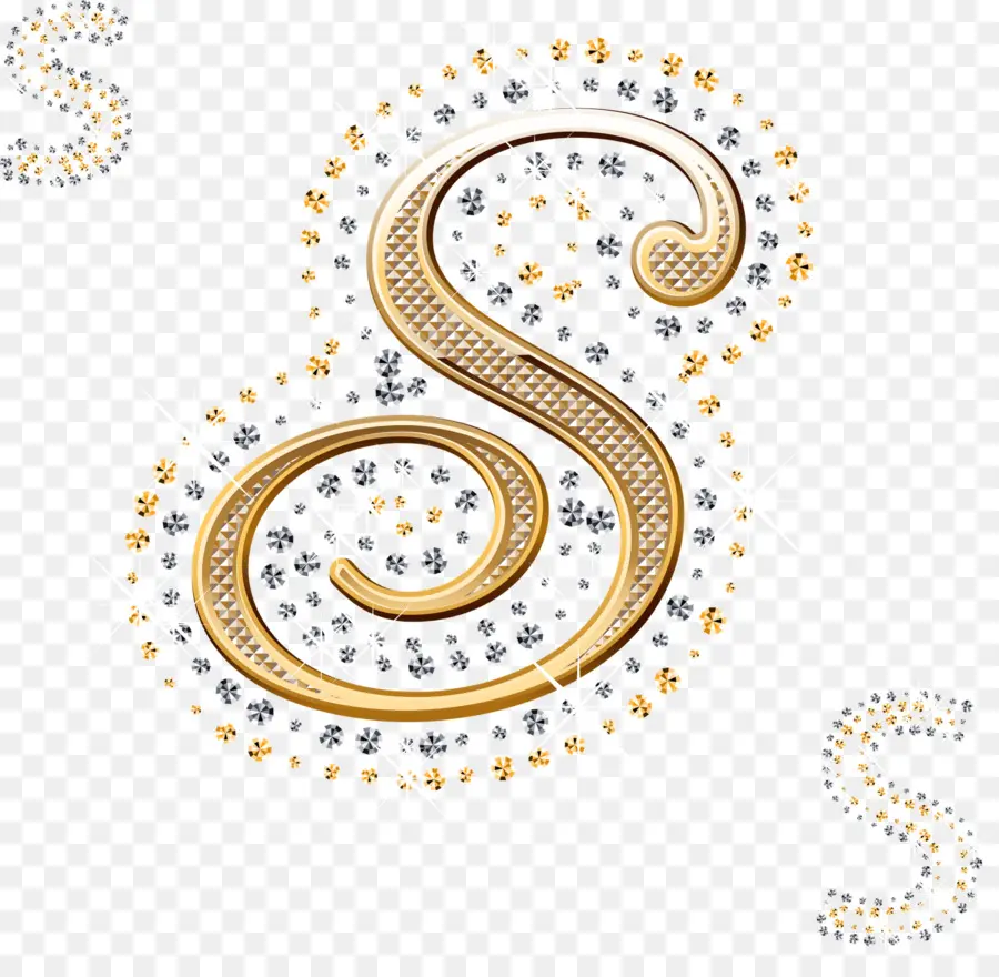 Or S，Paillettes PNG