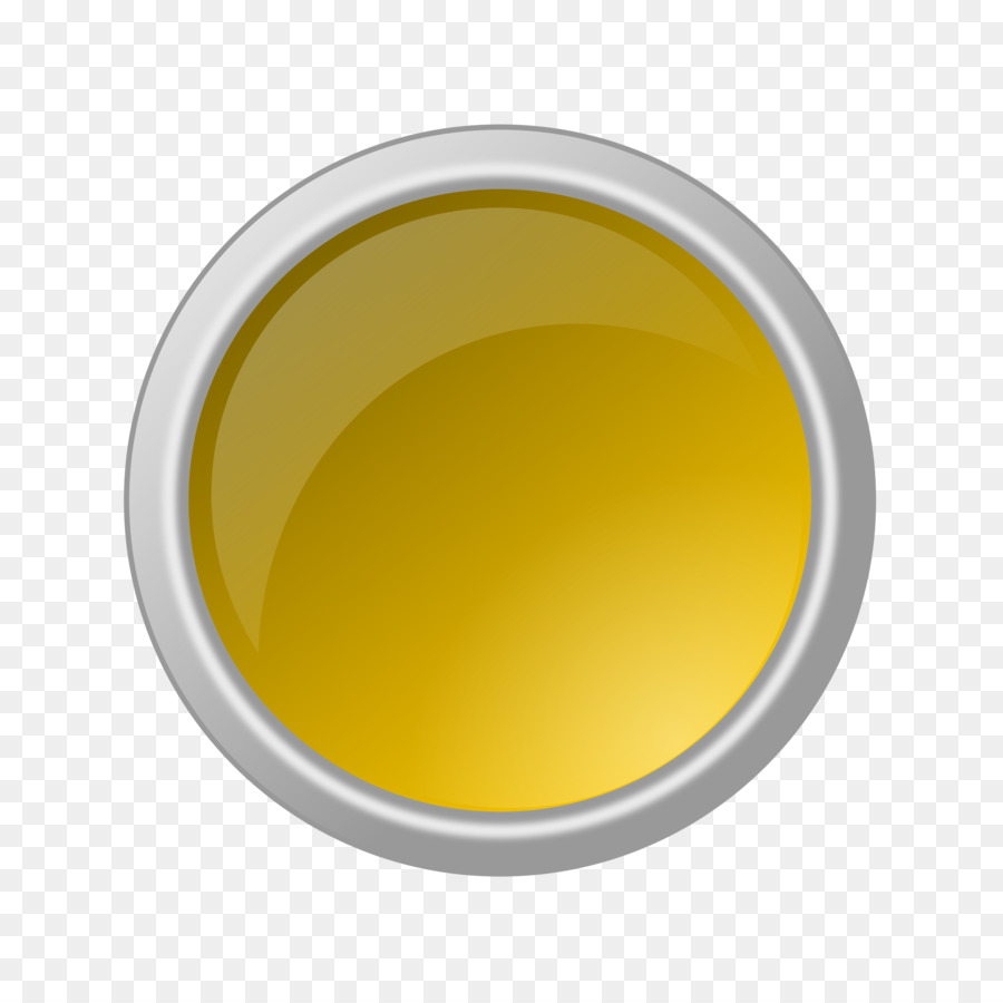 Bouton Jaune，Rond PNG