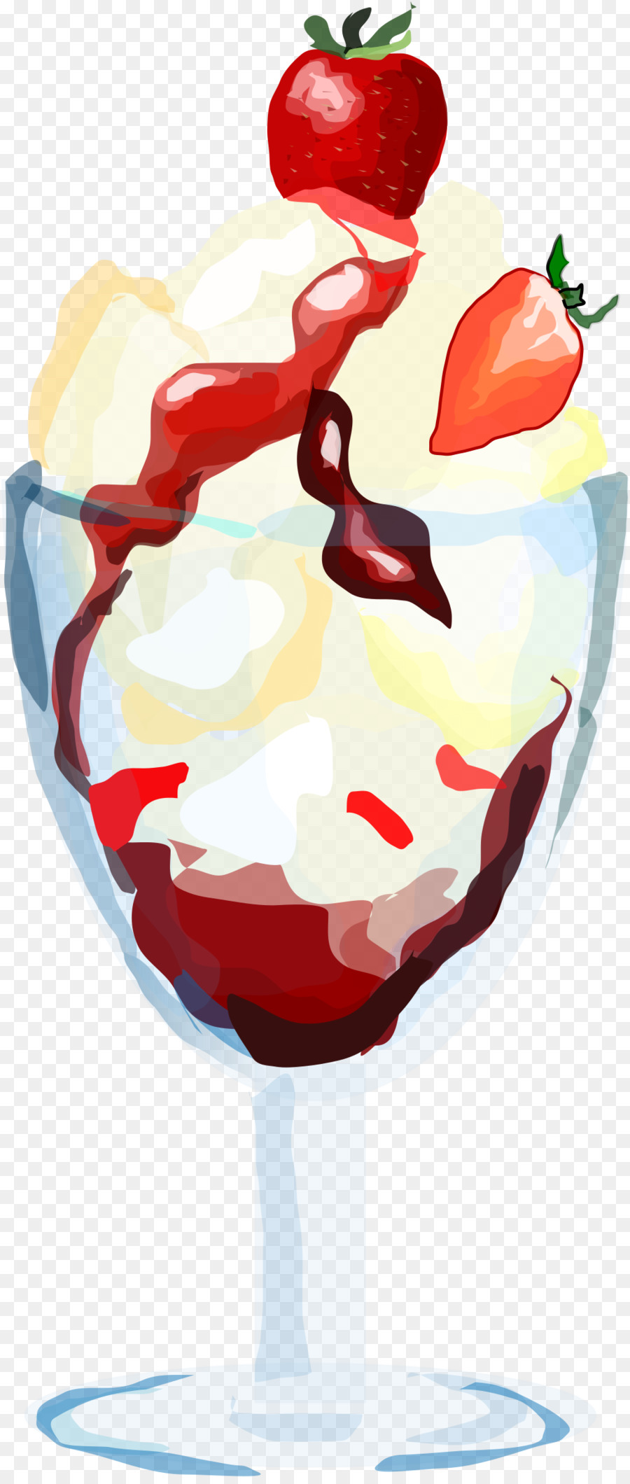 Crème Glacée，Sundae PNG