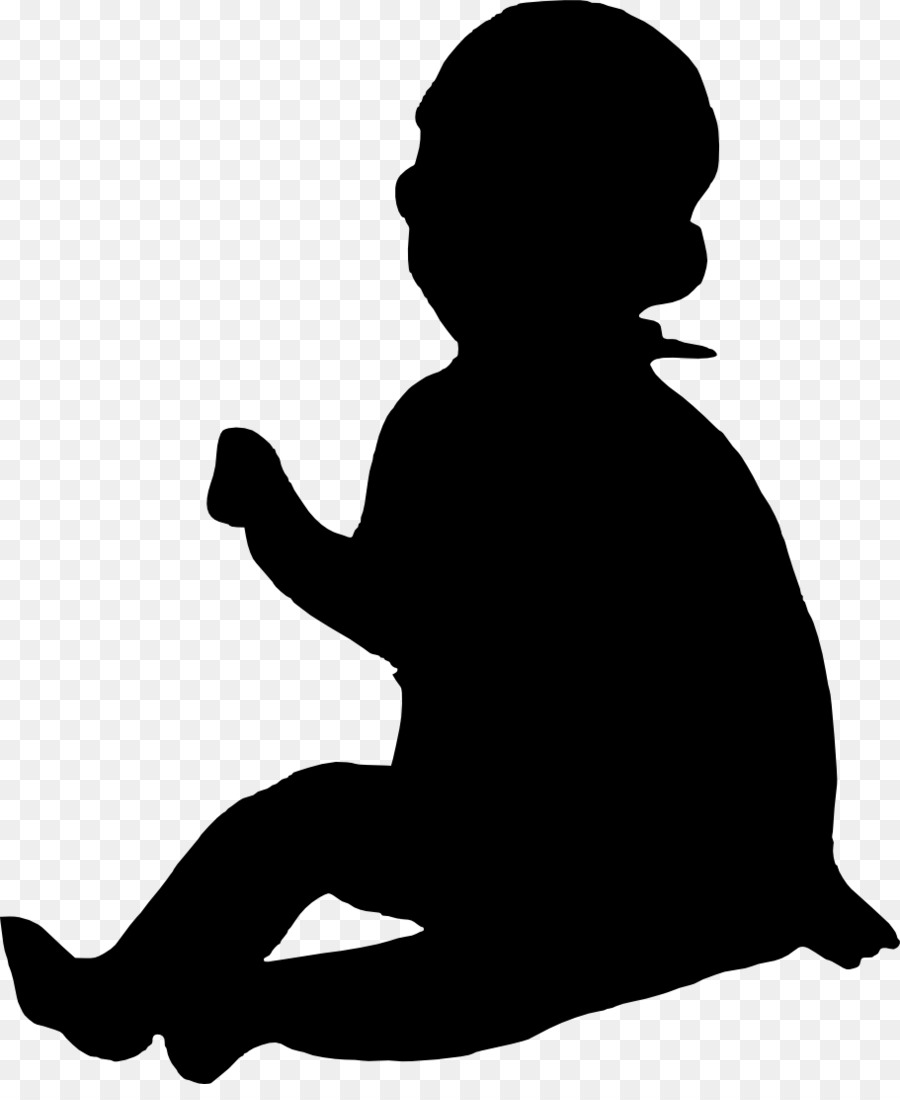 Silhouette，Enfant PNG