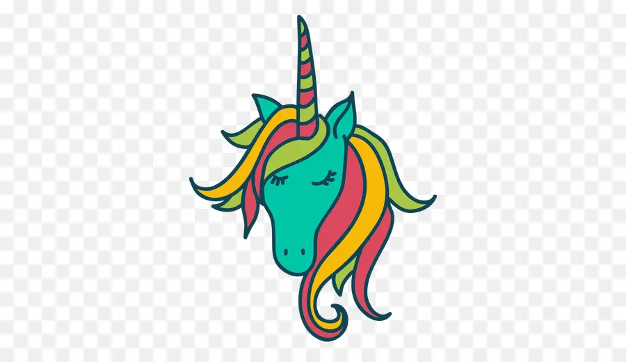 Licorne Colorée，Licorne PNG