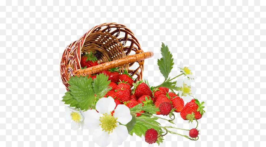 Fraises，Panier PNG