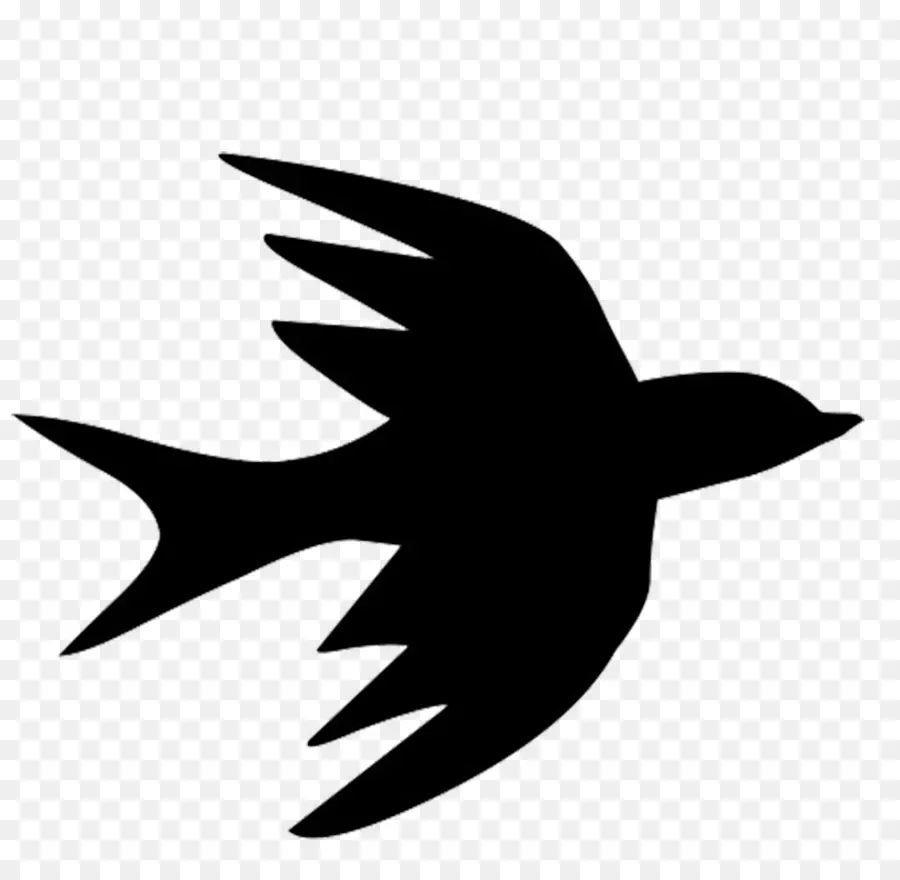 Silhouette D'oiseau，Vol PNG