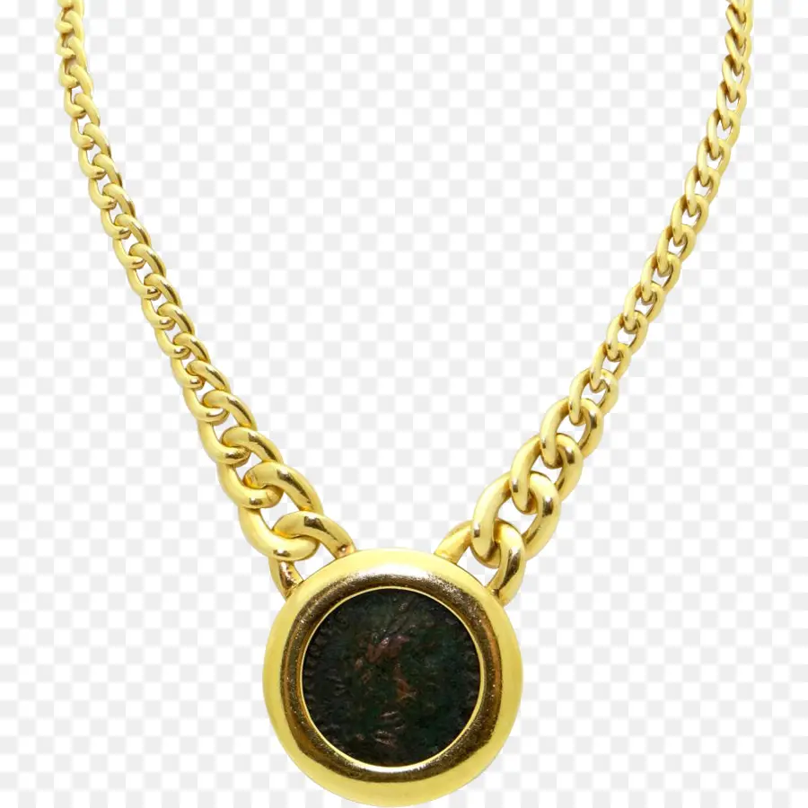 Collier Chaîne En Or，Pendentif PNG