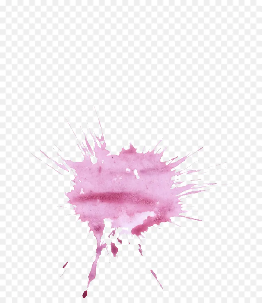 éclaboussure Rose，Peinture PNG