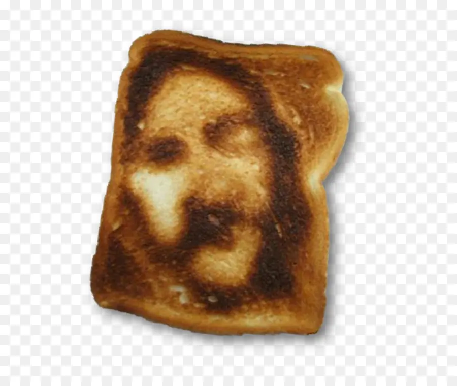 Toast Brûlé Avec Visage，Pain PNG