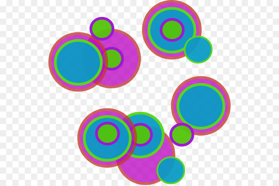 Cercles，Coloré PNG