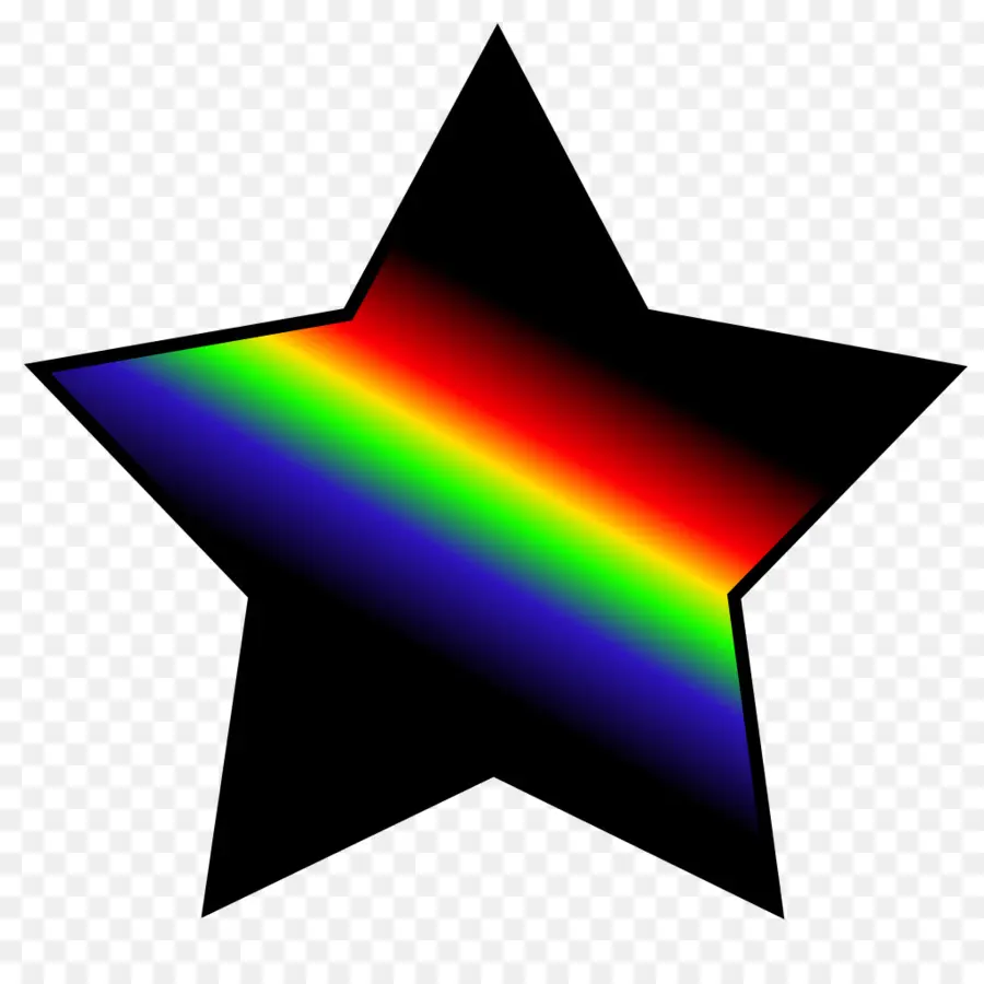 Étoile Noire，Arc En Ciel PNG