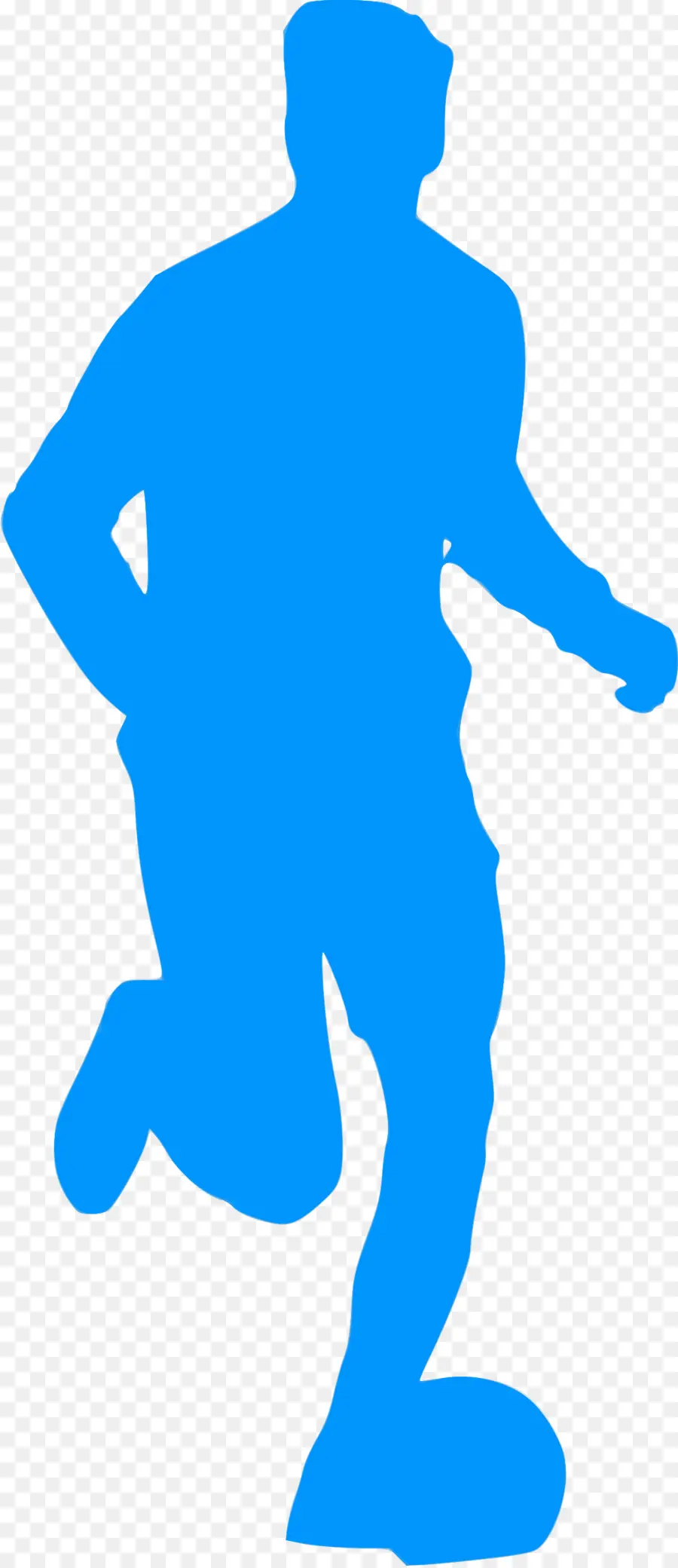 Footballeur，Bleu PNG