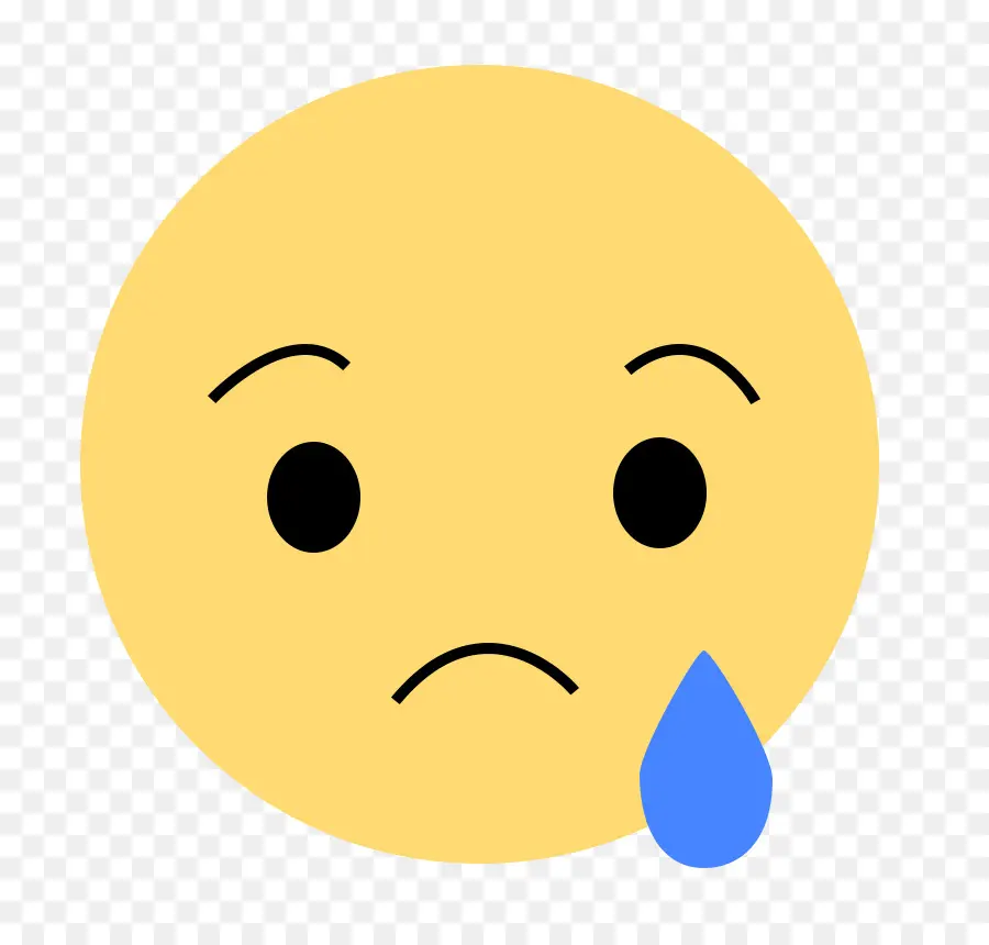 Emoji Triste，Pleurs PNG