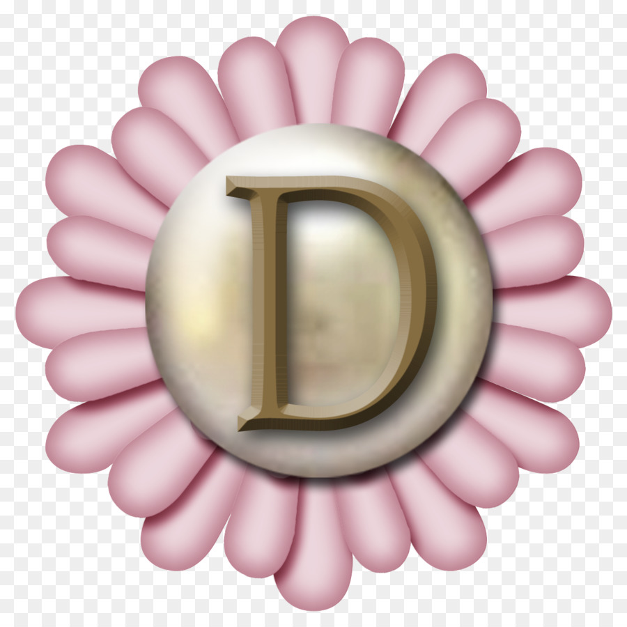 Lettre D，Fleur PNG