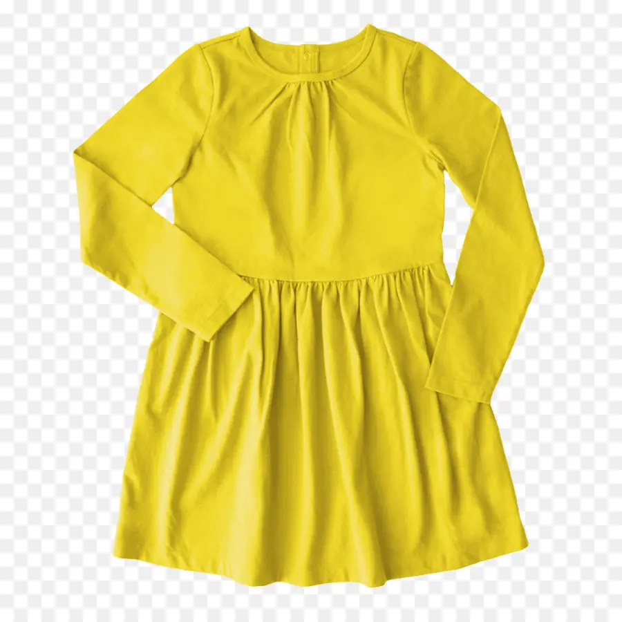 Robe Jaune，Manches Longues PNG