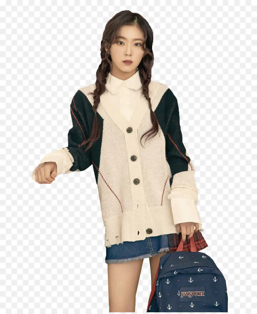 Cardigan，Tresses PNG