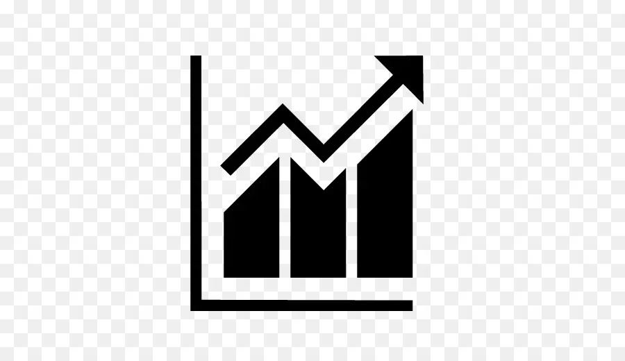 Graphique à Barres Et Courbes Noires，Croissance PNG