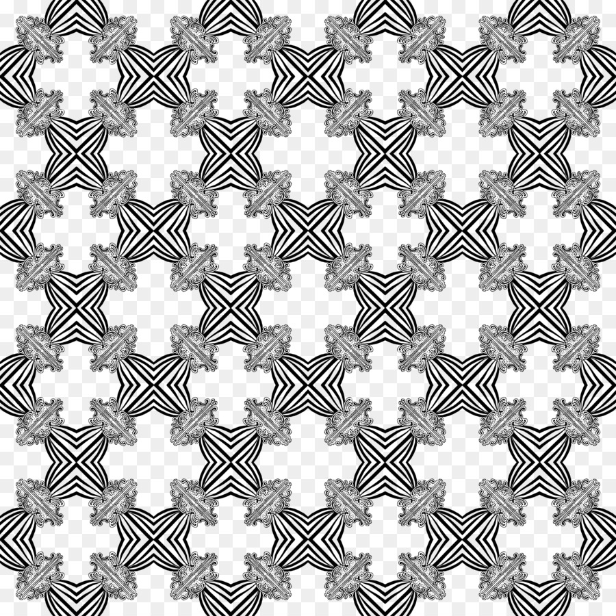 Motif Noir Et Blanc，Géométrique PNG