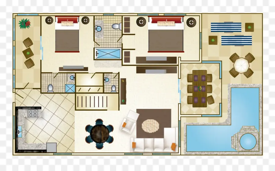 Plan D'étage，Maison PNG