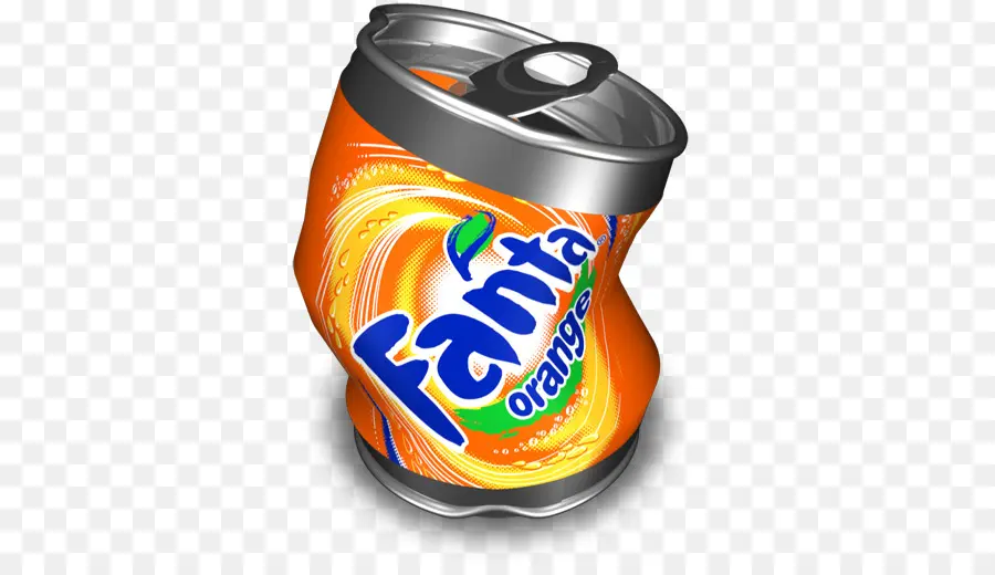 Boîte De Fanta écrasée，Orange PNG