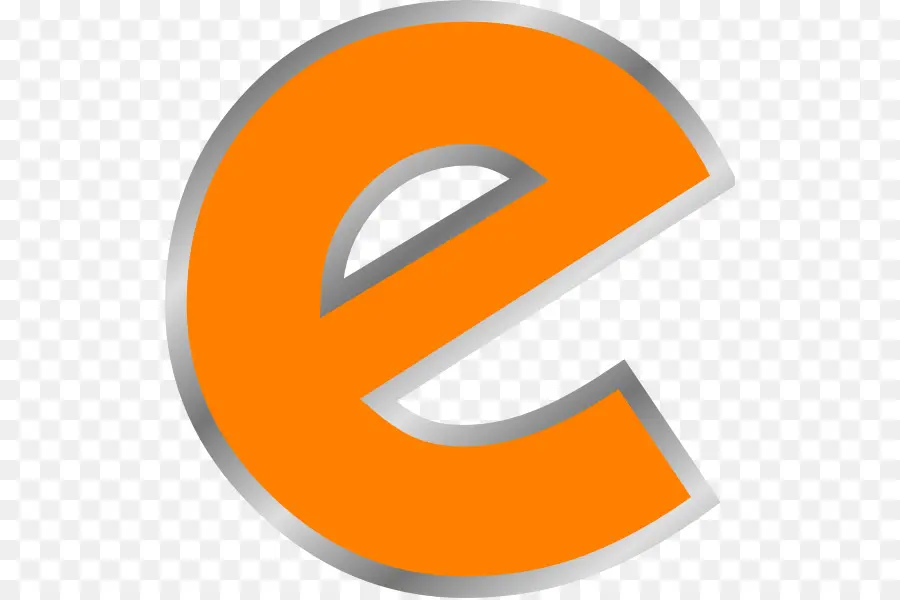 Lettre E，Orange PNG