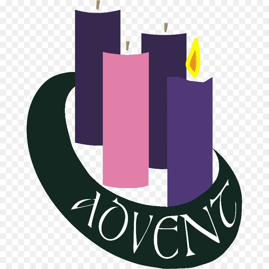 Bougies De L'avent，Violet PNG