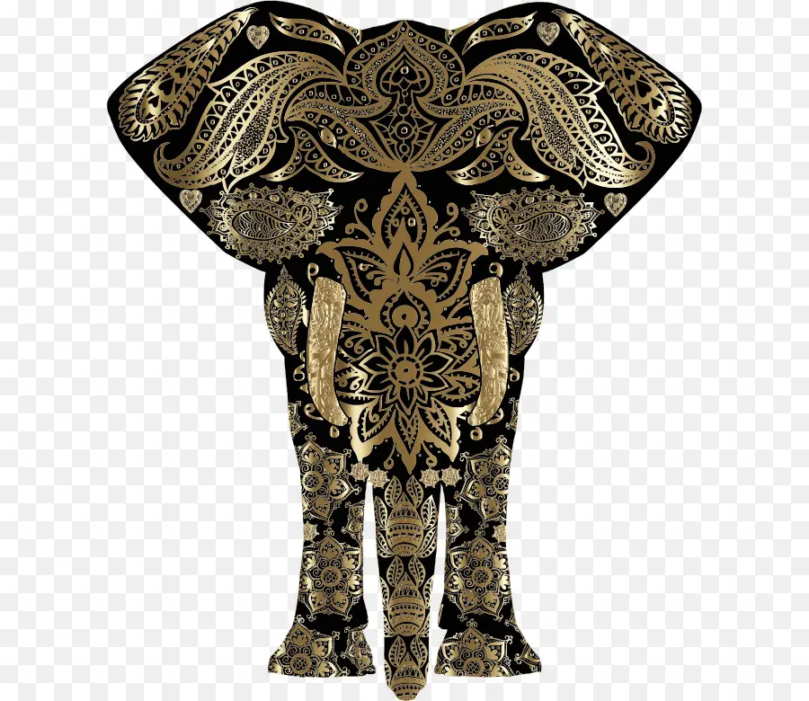 Éléphant Décoratif，Art PNG