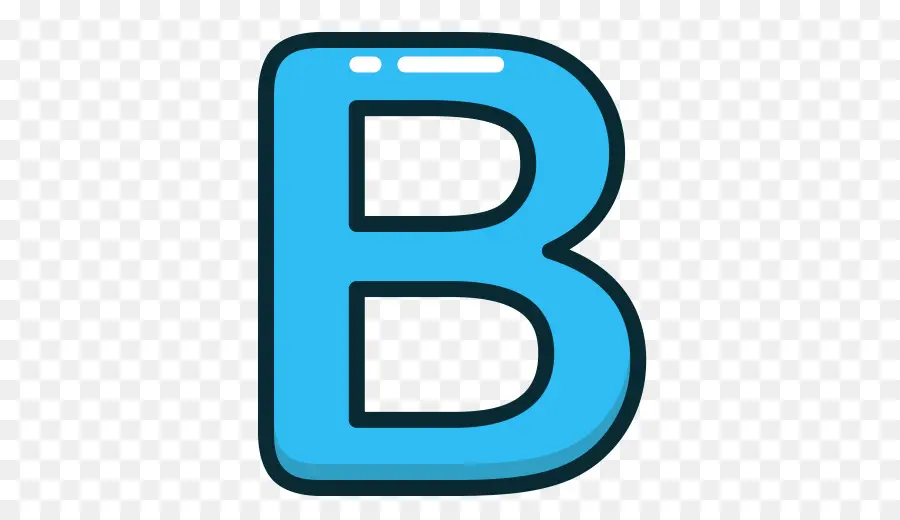 Bleu B，Alphabet PNG