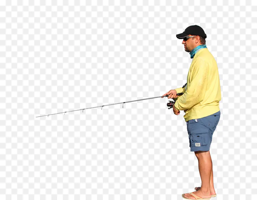 Homme Pêche，Canne à Pêche PNG