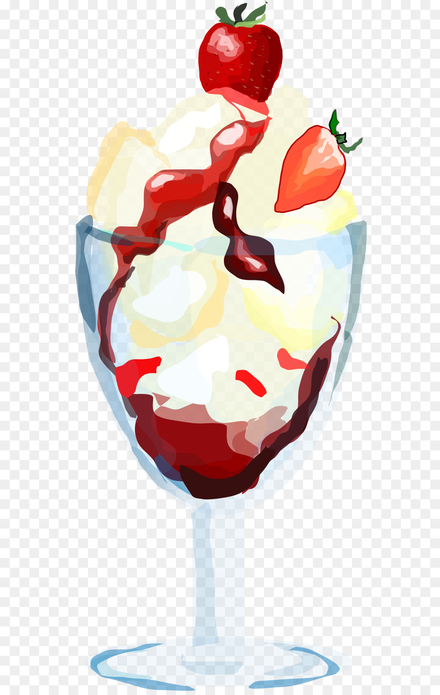 Crème Glacée，Sundae PNG