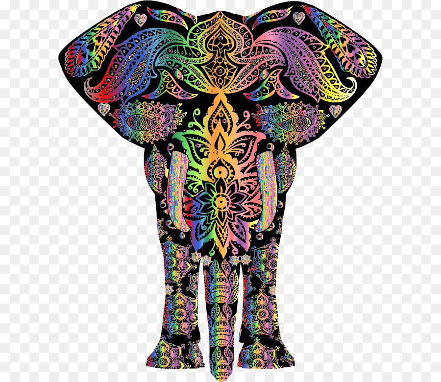 Éléphant Décoratif，Modèle PNG