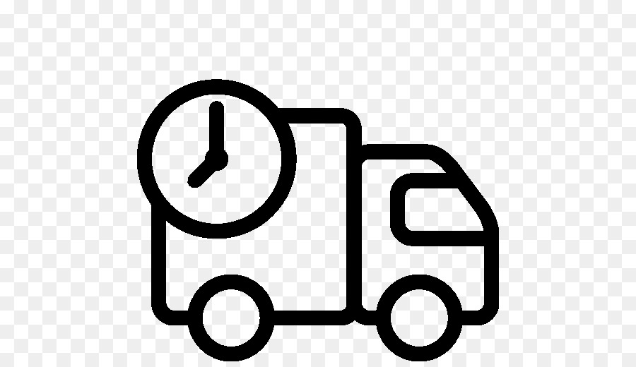 Camion De Livraison Et Horloge，Livraison PNG