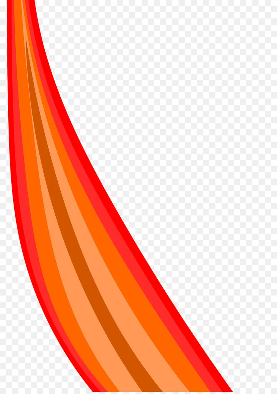 Ruban Rouge Et Orange，Décoration PNG