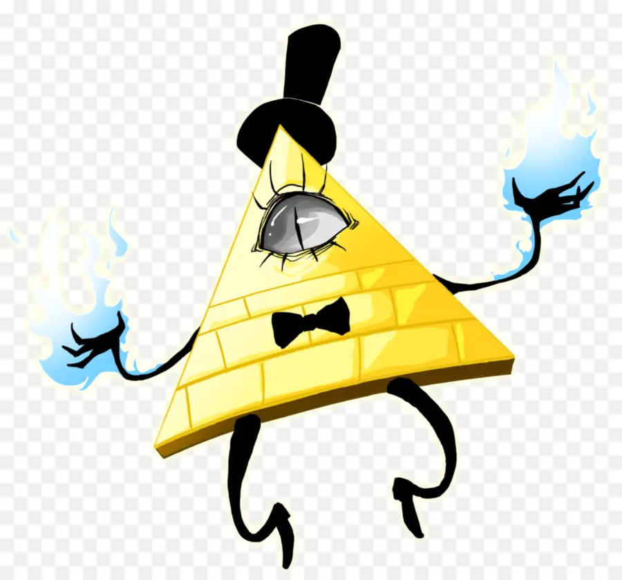 Caractère Du Triangle Jaune，Œil PNG