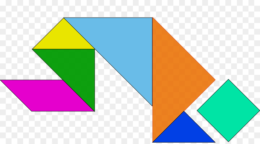 Tangram Coloré，Formes PNG