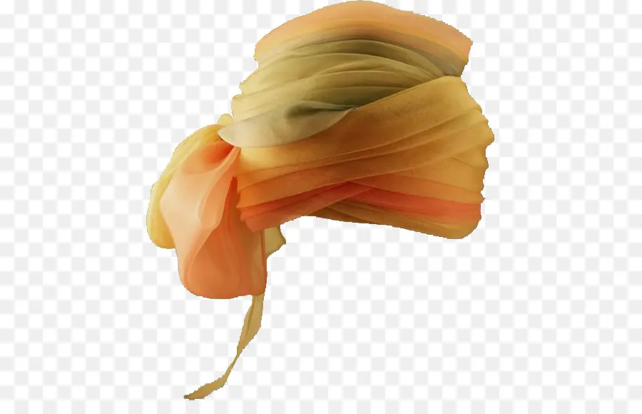 Turban Orange，Couvre Chef PNG