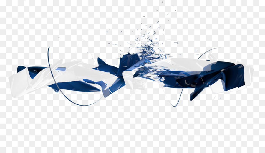 Art Abstrait，Bleu PNG