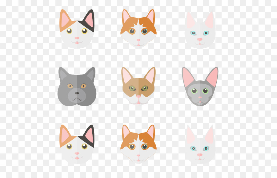 Visages De Chat，Animal De Compagnie PNG