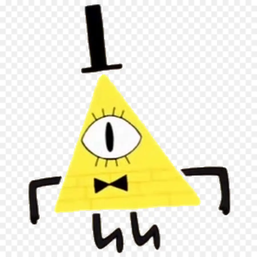 Caractère Du Triangle Jaune，Dessin Animé PNG