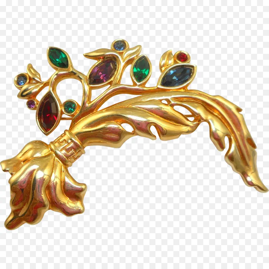 Broche Feuille D'or，Feuille PNG