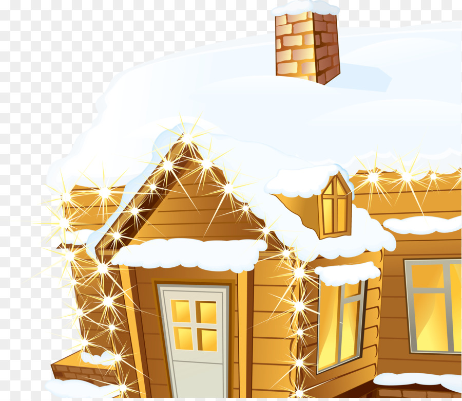 Maison Enneigée，Hiver PNG