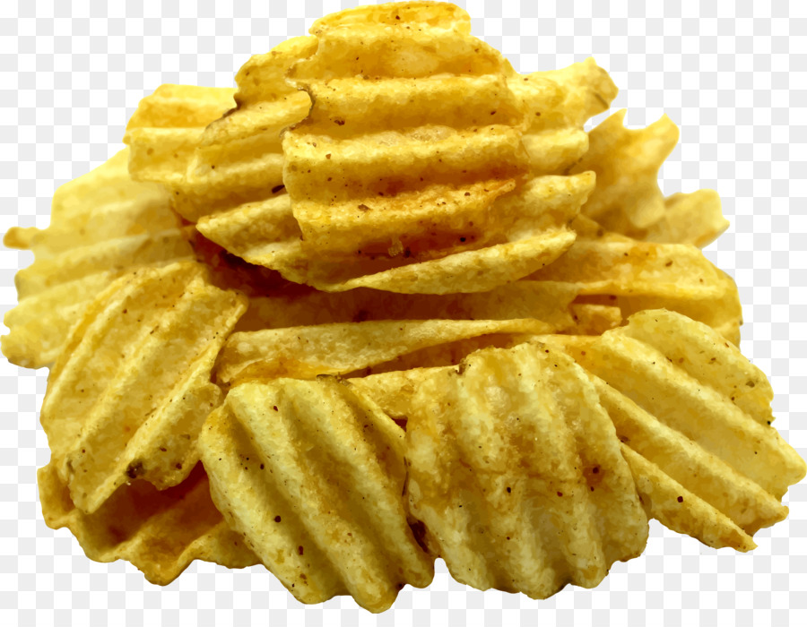 Chips De Pommes De Terre Ondulées，Collation PNG