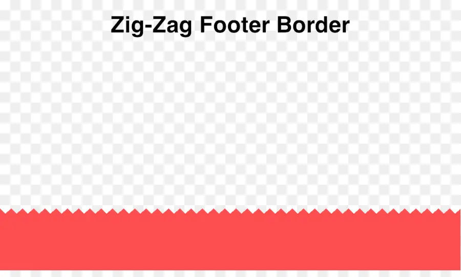 Bordure En Zigzag，Pied De Page PNG