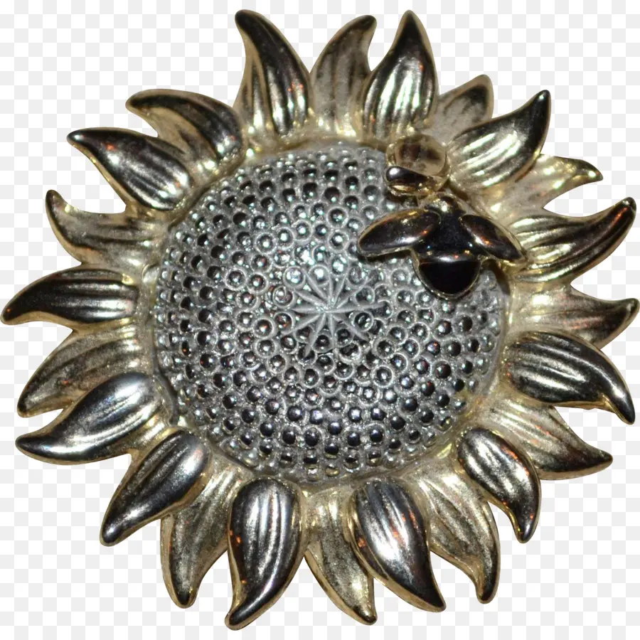 Broche Tournesol，Fleur PNG