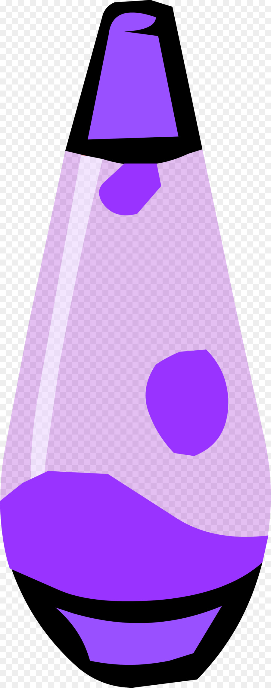 Lampe à Lave Violette，Lampe PNG