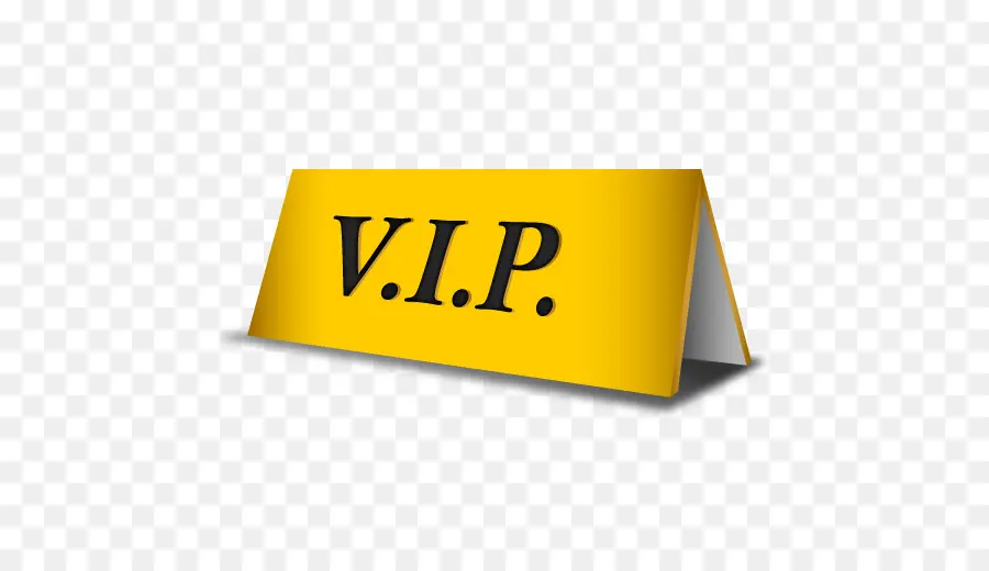 Signe Vip，Jaune PNG