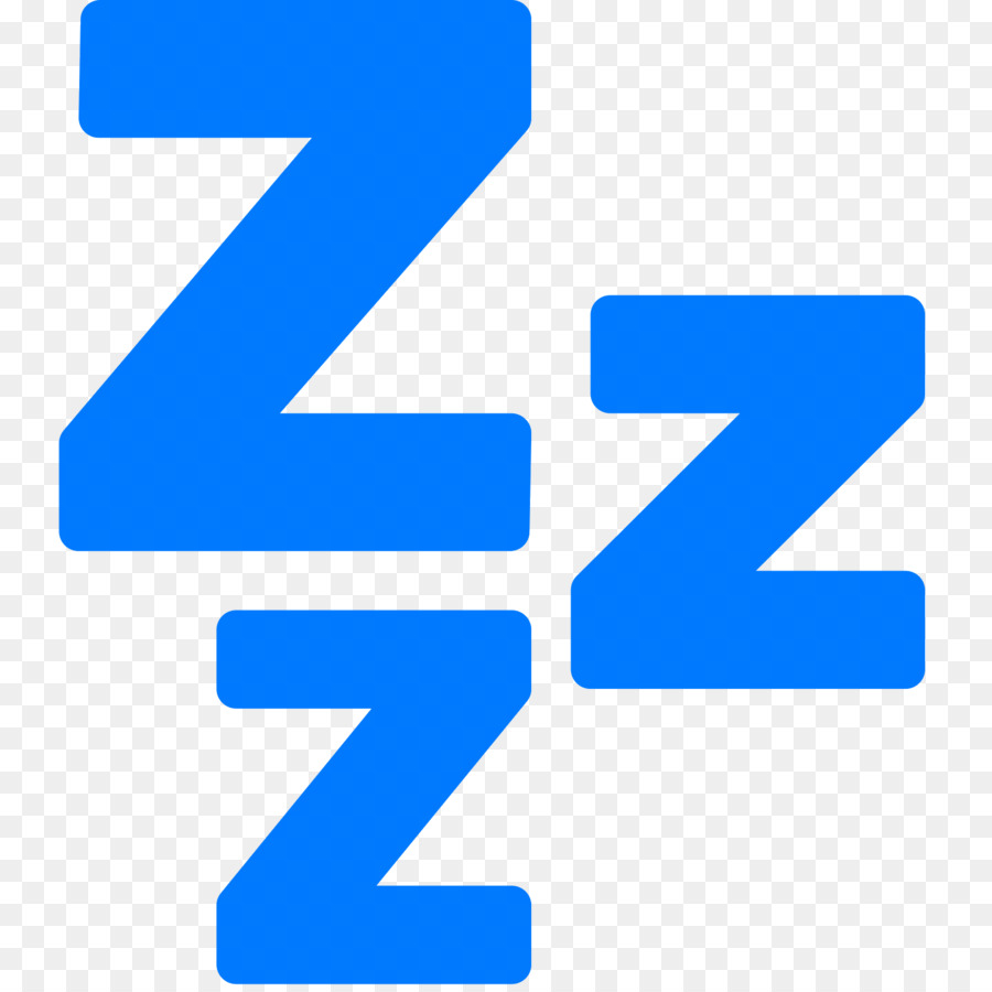 Symbole Zzz Bleu，Dormir PNG