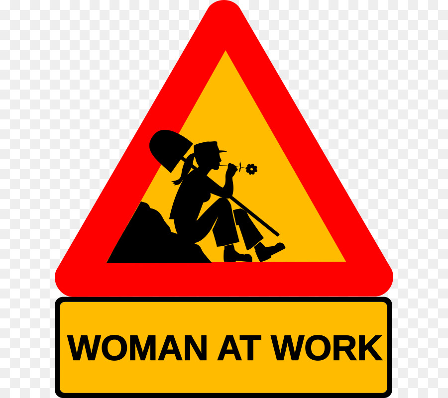 Femme Au Travail Signe，Construction PNG