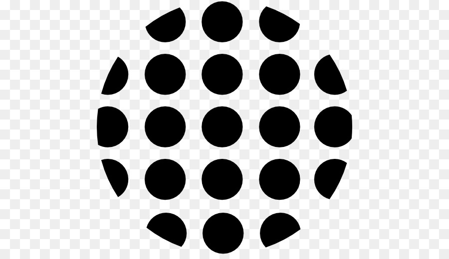 Motif à Points Noirs，Cercles PNG