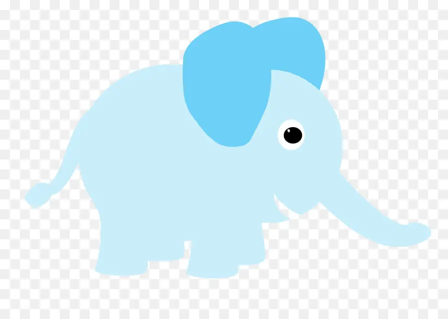 Éléphant Bleu，Dessin Animé PNG