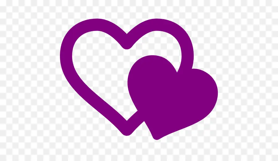 Coeur Violet，Amour PNG