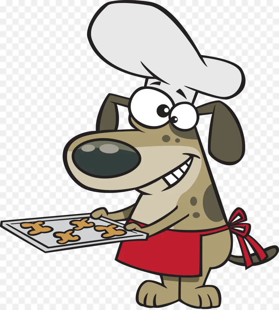 Chef De Chien De Dessin Animé，Pâtisserie PNG